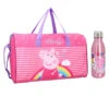 Peppa Pig Wutz 2tlg. Set Kinder Sporttasche Tasche Plus Trinkflasche 600 Ml 1 Peppa Pig Wutz 2tlg. Set Kinder Sporttasche Tasche Plus Trinkflasche 600 Ml -Bekleidung Peripherie 007 2251 pink 007 2251 0