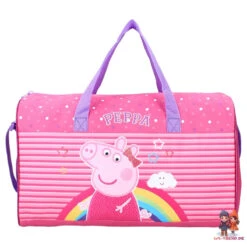 Peppa Pig Wutz 2tlg. Set Kinder Sporttasche Tasche Plus Trinkflasche 600 Ml -Bekleidung Peripherie 007 2251 pink 007 2251 pink 1front