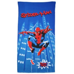 Marvel Spiderman Mikrofaser Strandtuch Badetuch XL 70x140 Cm