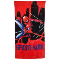 Marvel Spiderman Strandtuch Badetuch 70x140 Cm 100% Baumwolle