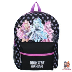 Monster High Mädchen Kinder Set Rucksack Mit Federmäppchen Tasche 43x32x19 Cm -Bekleidung Peripherie 036 4912 black 036 4912 1front.jpg1
