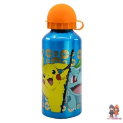 Pokemon Kinder 4 Tlg. Set 3 Kammern Brotdose Gabel Löffel Alu-Flasche -Bekleidung Peripherie 08034 A
