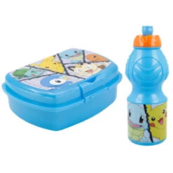 Stor Pokemon Pikachu Kinder 2 Teiliges Set Brotdose Trinkflasche 400 Ml
