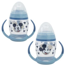 Disney Baby Mickey Maus Milchflasche Babyfläschchen Haltegriff 270 Ml