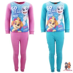 Paw Patrol Mädchen Kinder Fleece Schlafanzug Pyjama Lang