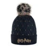 Harry Potter Damen Jugend Winter Mütze Mit Bommel Und Goldfarbigem Schriftzug -Bekleidung Peripherie 11473285