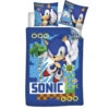 Sonic Kinder Mikrofaser Bettwäsche 2tlg Set 135/140x200 63x63 Cm