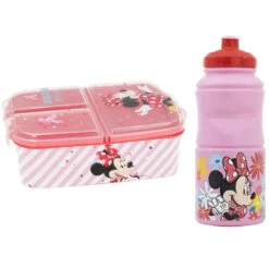 Disney Minnie Maus 2 Teiliges Lunch Set Brotdose Trinkflasche 380 Ml