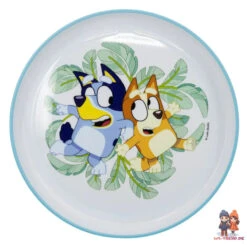 Stor Bluey Und Bingo Kinder Geschirr-Set 3 Teilig Becher Teller Schüssel Antirutsch -Bekleidung Peripherie 14899499