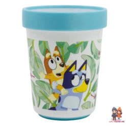 Stor Bluey Und Bingo Kinder Geschirr-Set 3 Teilig Becher Teller Schüssel Antirutsch -Bekleidung Peripherie 14899500
