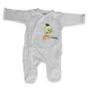 Looney Tunes Tweety Baby Kleinkind Velour Body Strampler Einteiler
