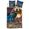 DC Comics Batman Kinder Bettwäsche 2tlg. Set 135-140x200 65x65 Cm