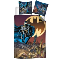 DC Comics Batman Kinder Bettwäsche 2tlg. Set 135-140x200 65x65 Cm