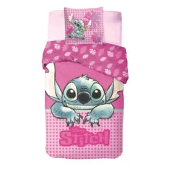 Disney Lilo Und Stitch Kinder Bettwäsche 2tlg. Set 135x200 80x80 100% Baumwolle
