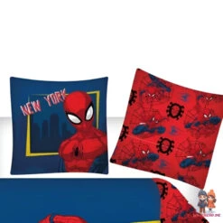 Marvel Spider-Man Jungen Flanell Bettwäsche Set 135-140x200 65x65 Cm Baumwolle -Bekleidung Peripherie 16639077
