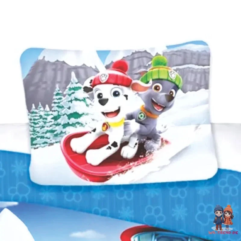 Paw Patrol Chase Kinder Flanell Bettwäsche Set 135/140x200 65x65 Baumwolle 5 Paw Patrol Chase Kinder Flanell Bettwäsche Set 135/140x200 65x65 Baumwolle – Bild 3