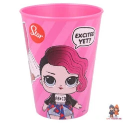 LOL Surprise 2 Teiliges Lunch Set - Brotdose 3 Kammern Trinkbecher -Bekleidung Peripherie 16807 C