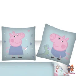 Peppa Wutz Kinder Bettwäsche Mikrofaser 2tlg Set 135/140x200 63x63 Cm -Bekleidung Peripherie 17347013146093840939194391695991b