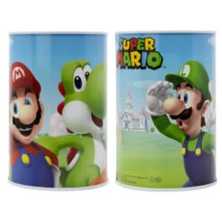 Stor Super Mario Luigi Yoshi Kinder XL Spardose Sparschwein Aus Weißblech 1000 Ml
