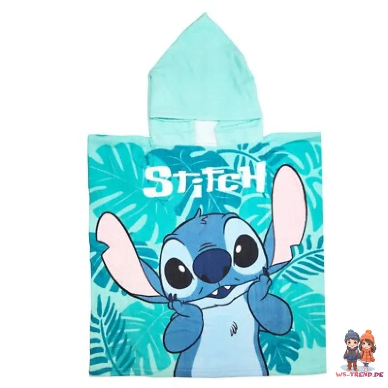 Disney Lilo Stitch Kinder Mädchen Mikrofaser Poncho Badetuch 55x110 Cm 4 Disney Lilo Stitch Kinder Mädchen Mikrofaser Poncho Badetuch 55x110 Cm – Bild 2