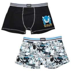 Sonic The Hedgehog Herren Boxershorts Unterhose 2er Pack Gr. S -XXL