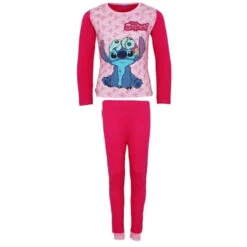 Disney Stitch Kinder Mädchen Schlafanzug Pyjama Shirt Hose Gr. 98-128 Baumwolle