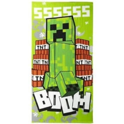 MInecraft Gamer Creeper Mikrofaser Badetuch Strandtuch XL 70x140 Cm