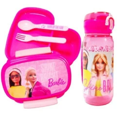 Barbie And Friends 4 Tlg Kinder Set Brotdose Trinkflasche Besteck