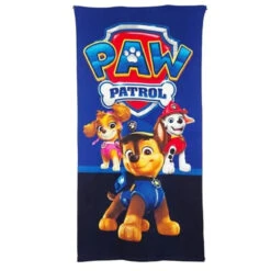 Paw Patrol Chase Rubble Jungen Mikrofaser Strandtuch Badetuch 70x140 Cm