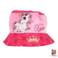 Einhorn Unicorn Kinder Fischermütze Fischerhut Sommerhut Gr. 52-54
