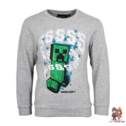 Minecraft Gamer Creeper Kinder Jungen Pulli Pullover Sweater Gr. 128