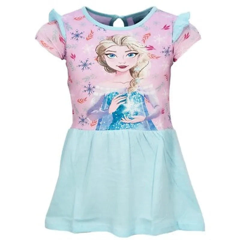 Disney Die EIskönigin Elsa Kinder Mädchen Sommerkleid Kleid Gr 98-128 Baumwolle 3 Disney Die EIskönigin Elsa Kinder Mädchen Sommerkleid Kleid Gr 98-128 Baumwolle