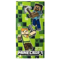 MInecraft Gamer Steve Alex Mikrofaser Badetuch Strandtuch XL 70x140 Cm