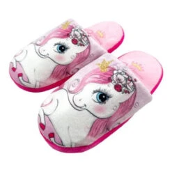 Süßes Einhorn Unicorn Mädchen Kinder Hausschuhe Slipper Pantoffeln 26