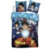Anime Dragon Ball Goku Bettwäsche Set 135-140x200 60x70 100% Baumwolle