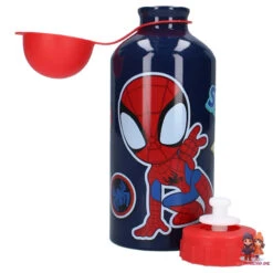 Marvel Spiderman Spidey 4 Tlg Kinder Set 3x Snackbox XL Alu Trinkflasche 500 Ml -Bekleidung Peripherie 201 00415 blue 201 00415 blue 5