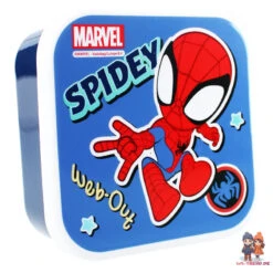Marvel Spiderman Spidey 4 Tlg Kinder Set 3x Snackbox XL Alu Trinkflasche 500 Ml -Bekleidung Peripherie 201 00424 blue 201 00424 blue 2