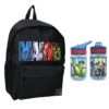 Marvel Avengers Jungen Rucksack Backpack Tasche Plus Trinkflascha Gr.43x30x14 Cm -Bekleidung Peripherie 204 4617 black 204 4617 0