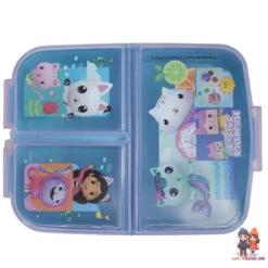 Stor Gabbys Dollhouse Kinder Mädchen 2 Tlg Set Brotdose 3 Kammern Trinkflasche -Bekleidung Peripherie 21220 B