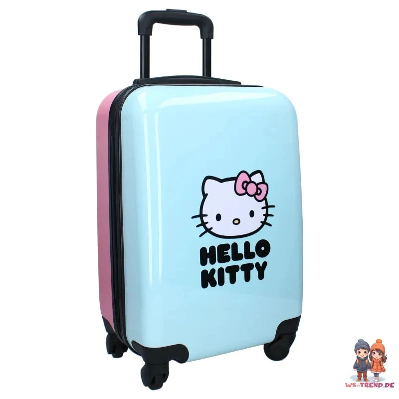 Hello Kitty 2 Tlg. Set Trolley Koffer Reisekoffer Plus Alu Trinkflasche 500 Ml 4 Hello Kitty 2 Tlg. Set Trolley Koffer Reisekoffer Plus Alu Trinkflasche 500 Ml – Bild 2