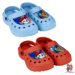 Paw Patrol Jungen Kinder Clogs - Badeschuhe Latschen Chase Marshall