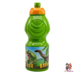 Stor Dinosaurier T-Rex Kinder 2 Teiliges Set Brotdose Mit 3 Kammern Plus Trinkflasche -Bekleidung Peripherie 26232 A