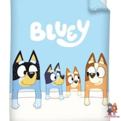 Bluey Und Bingo Kinder Bettwäsche 2tlg. Set 135-140x200 65x65 PolyCotton -Bekleidung Peripherie 2USP00001152 b