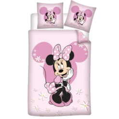 Disney Minnie Maus Kinder Bettwäsche 2tlg. Set 135-140x200 65x65 Cm