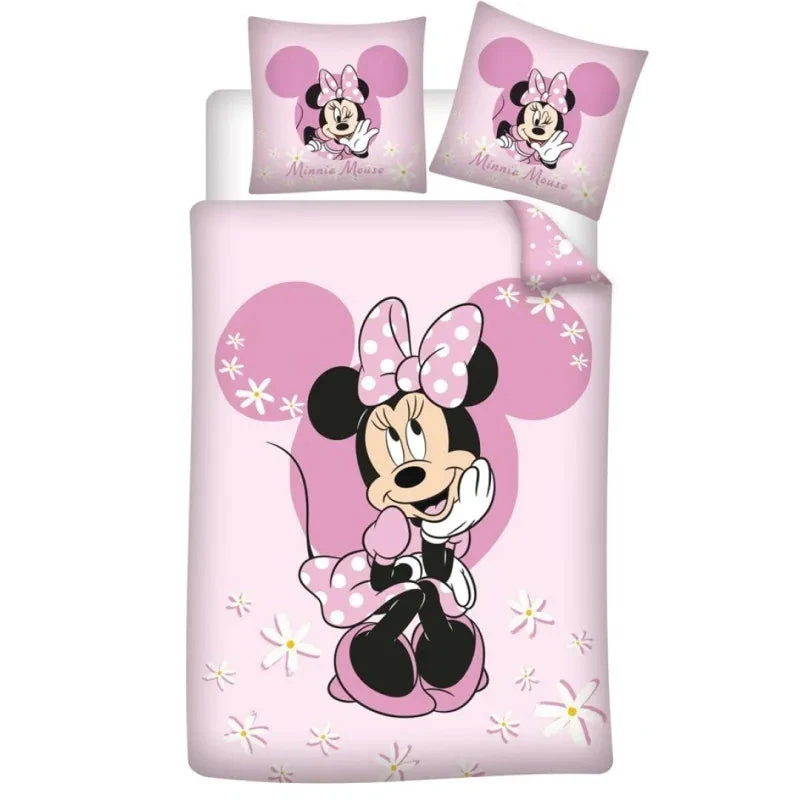 Disney Minnie Maus Kinder Bettwäsche 2tlg. Set 135-140x200 65x65 Cm 3 Disney Minnie Maus Kinder Bettwäsche 2tlg. Set 135-140x200 65x65 Cm