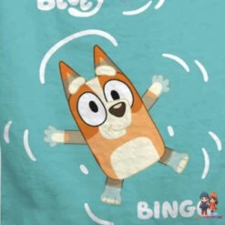 Bluey Und Bingo Kinder Mikrofaser Strandtuch Badetuch 70 X 140 Cm -Bekleidung Peripherie 2USP00001486b