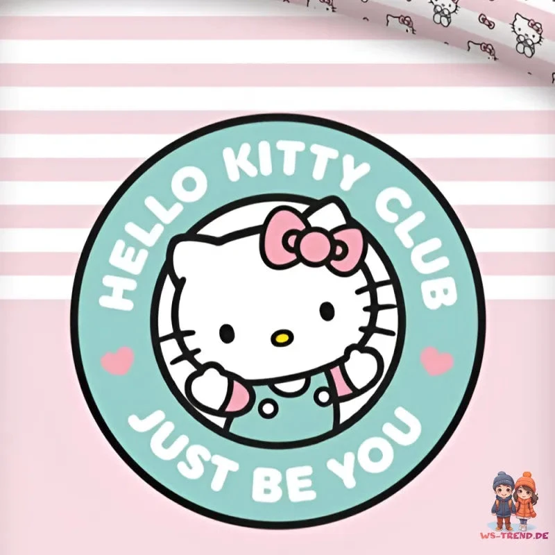 Hello Kitty Mädchen Kinder Bettwäsche 2tlg. Set 135-140x200 65x65 5 Hello Kitty Mädchen Kinder Bettwäsche 2tlg. Set 135-140x200 65x65 – Bild 3