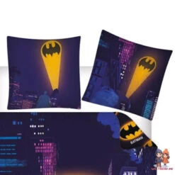 DC Comics Batman Kinder Bettwäsche Kinderbettwäsche 2tlg Set 135-140x200 65x65 -Bekleidung Peripherie 2USP00001546b