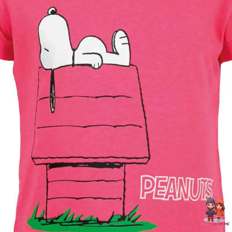 Peanuts Snoopy Kinder Mädchen Kurzarm T-Shirt Shirt 5 Peanuts Snoopy Kinder Mädchen Kurzarm T-Shirt Shirt – Bild 3