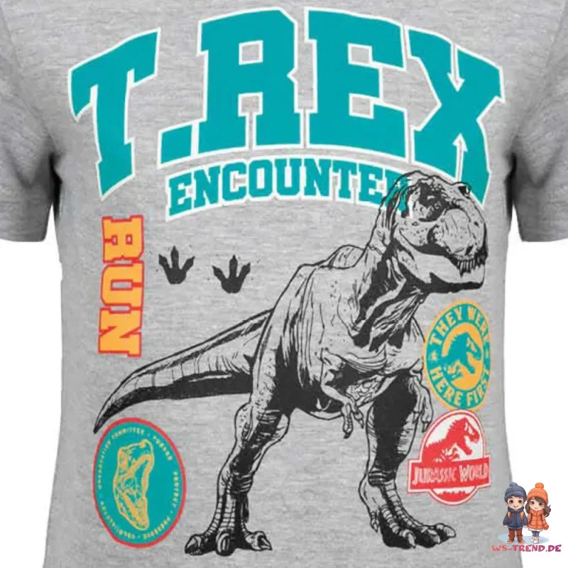 Jurassic World T-Rex Kinder Jungen Kurzarm T-Shirt Shirt 7 Jurassic World T-Rex Kinder Jungen Kurzarm T-Shirt Shirt – Bild 5